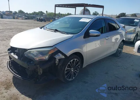 2015 Toyota Corolla S Plus из США, поврежденный, VIN 5YFBURHE6FP233011